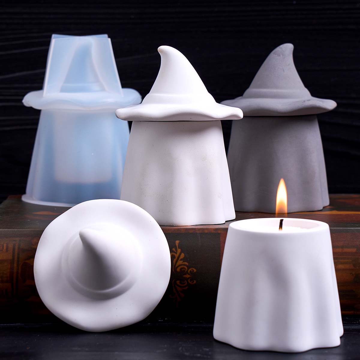 Pot de bougie fantôme assistan - Candle Making Jars With Lids avis et prix